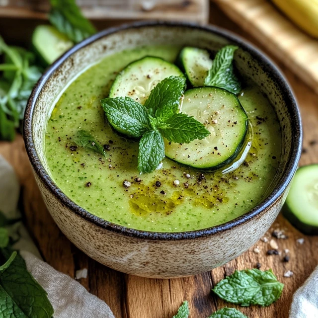 Cold Zucchini Mint Soup: Warmth in Every Bowl