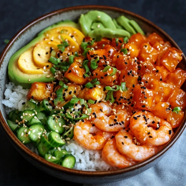 Poke Bowl With Brown Rice Shrimp: Comfort Food the Traditional Way