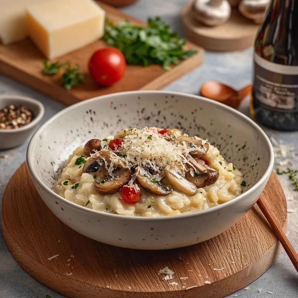 Risotto With Mushrooms Parmesan: Comfort Food the Traditional Way