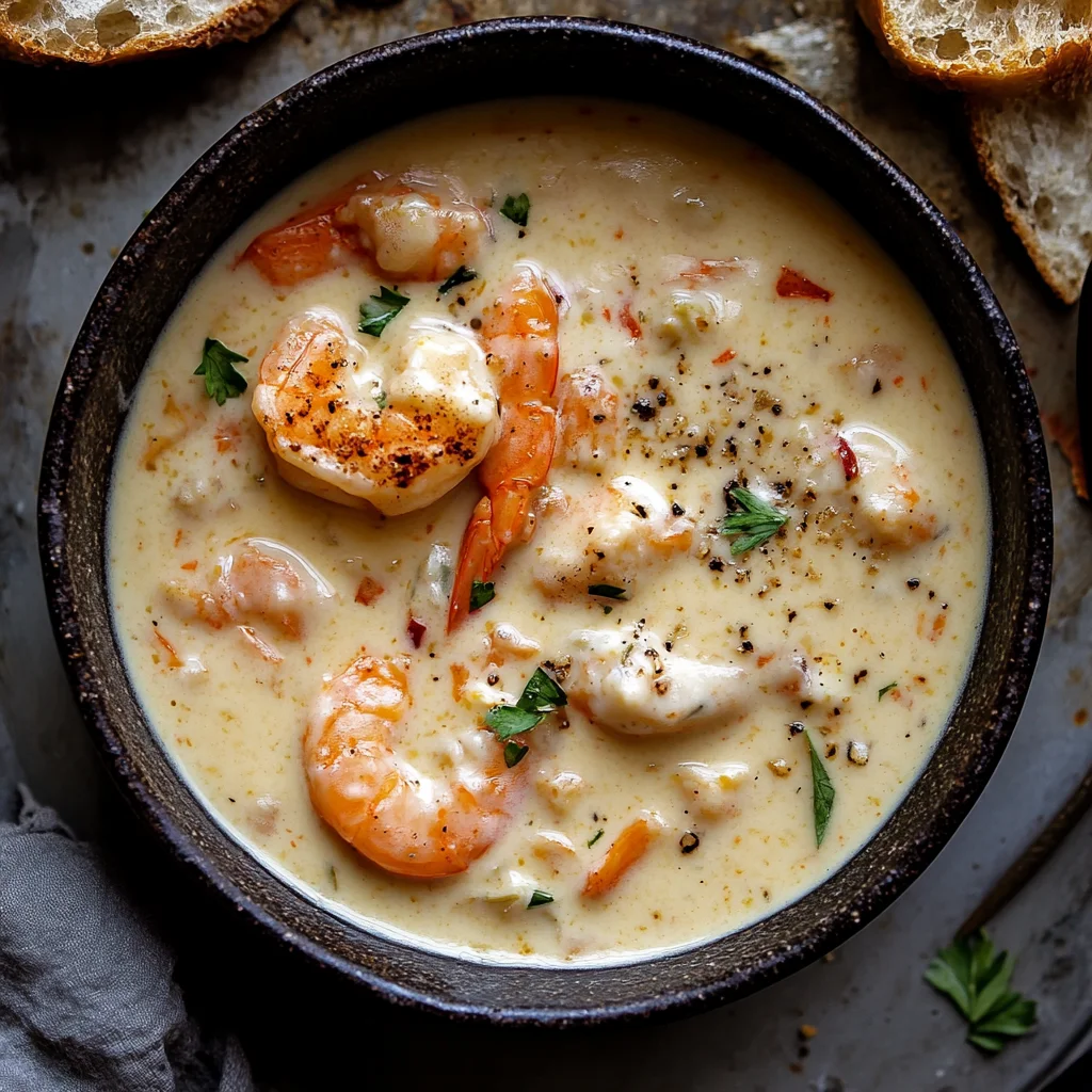 Shrimp Bisque Pure French Delight: Warmth in Every Bowl
