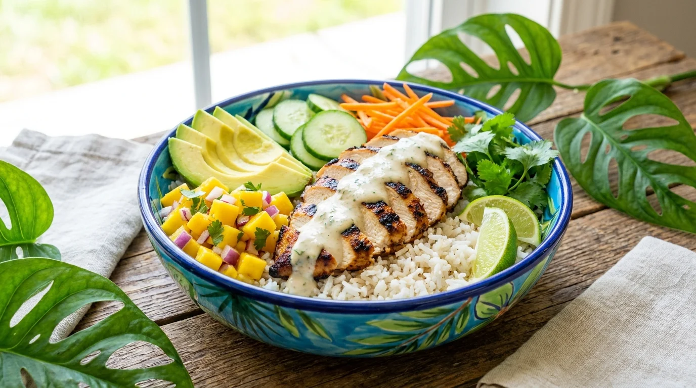 Coconut Lime Chicken Bowls Recipe (Easy Weeknight Dinner)