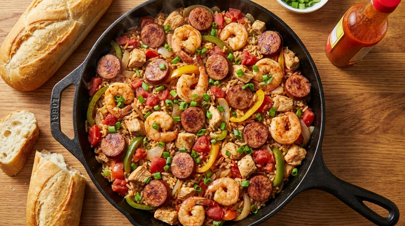 Easy Homemade Jambalaya Recipe (Spicy Sausage)