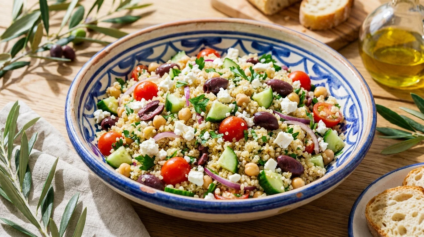 Easy Mediterranean Quinoa Salad Recipe (Vegan & Gluten Free)