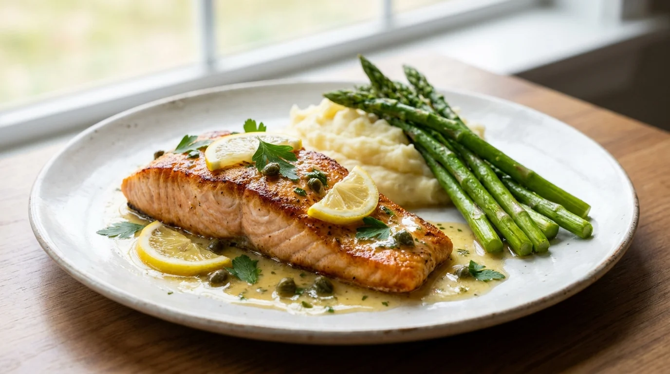 Easy Salmon Piccata Recipe (Ready in 30 Minutes)