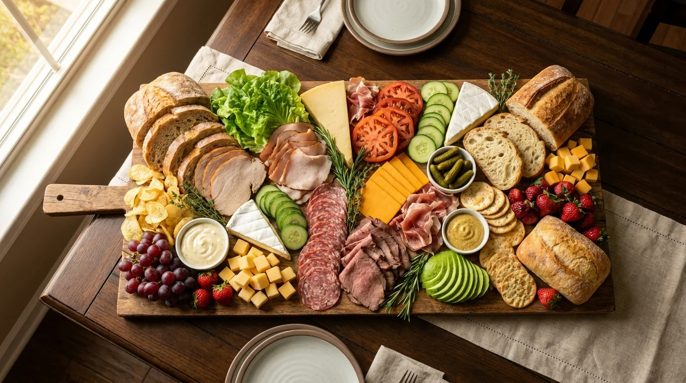 Epic Sandwich Charcuterie Board (Easy Party Hosting Idea)