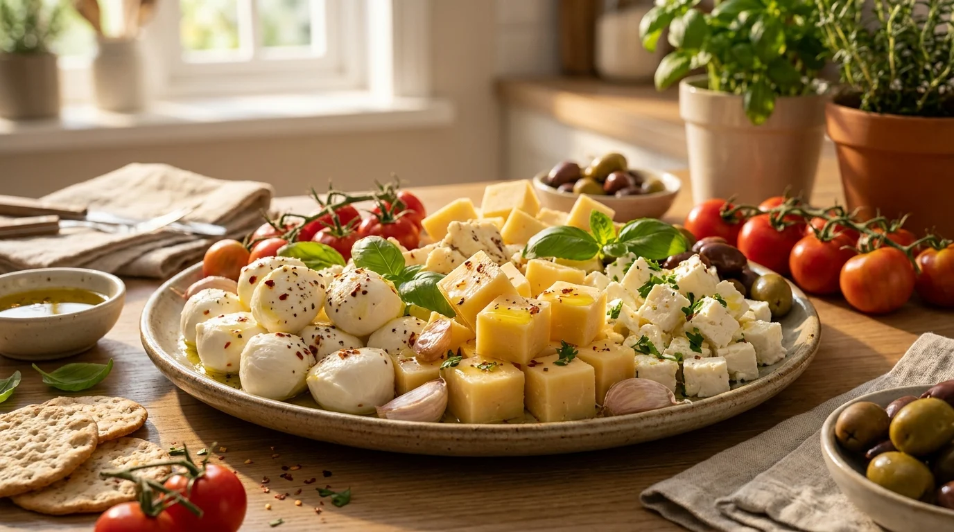 Summer Marinated Cheese Recipe – Easy Party Appetizer